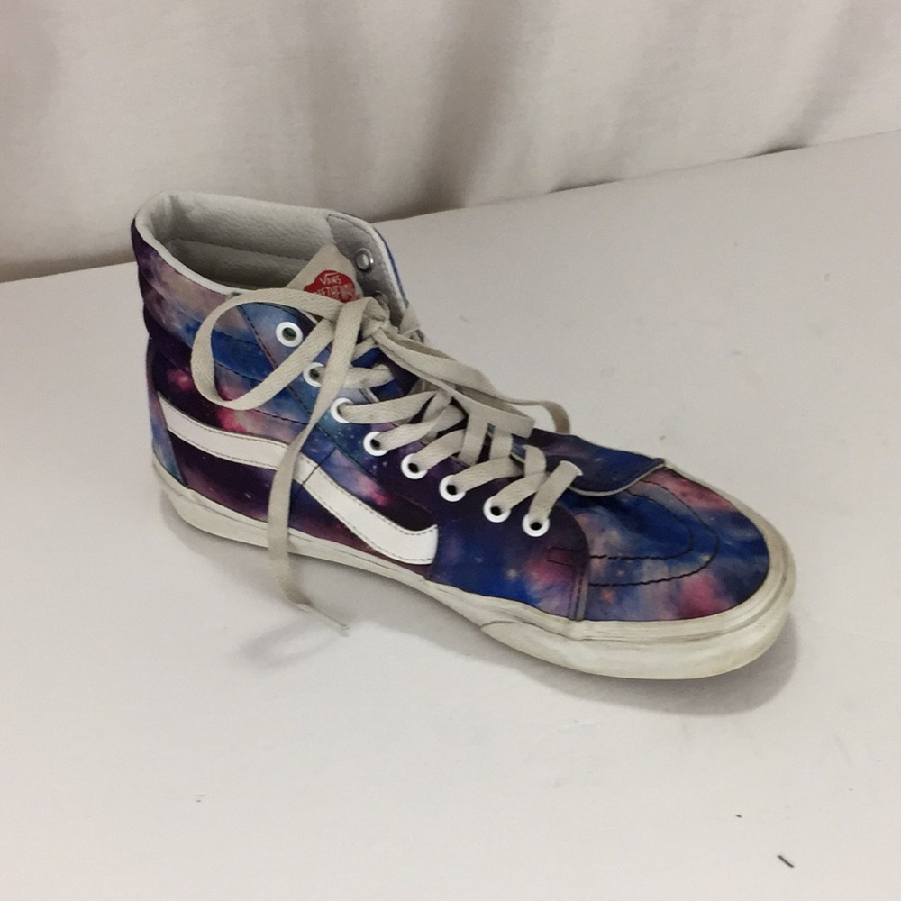 Vans Off the Wall Purple Tye Dye High Top Sneakers Size 10.5 - Picture 11 of 11